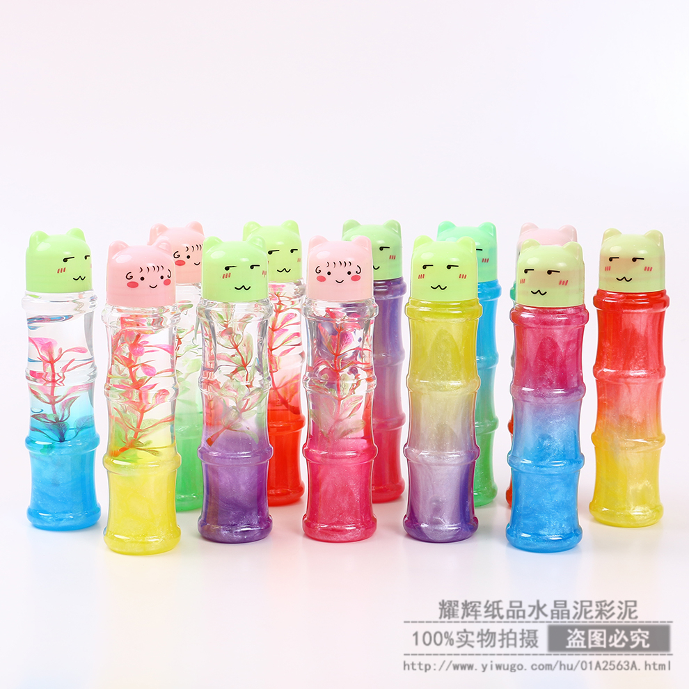 Crystal Mud Slim Plasticine Plasticene Bulk Clay Safety Environmental Protection Colored Clay Transparent Material Children&#039;s Toys