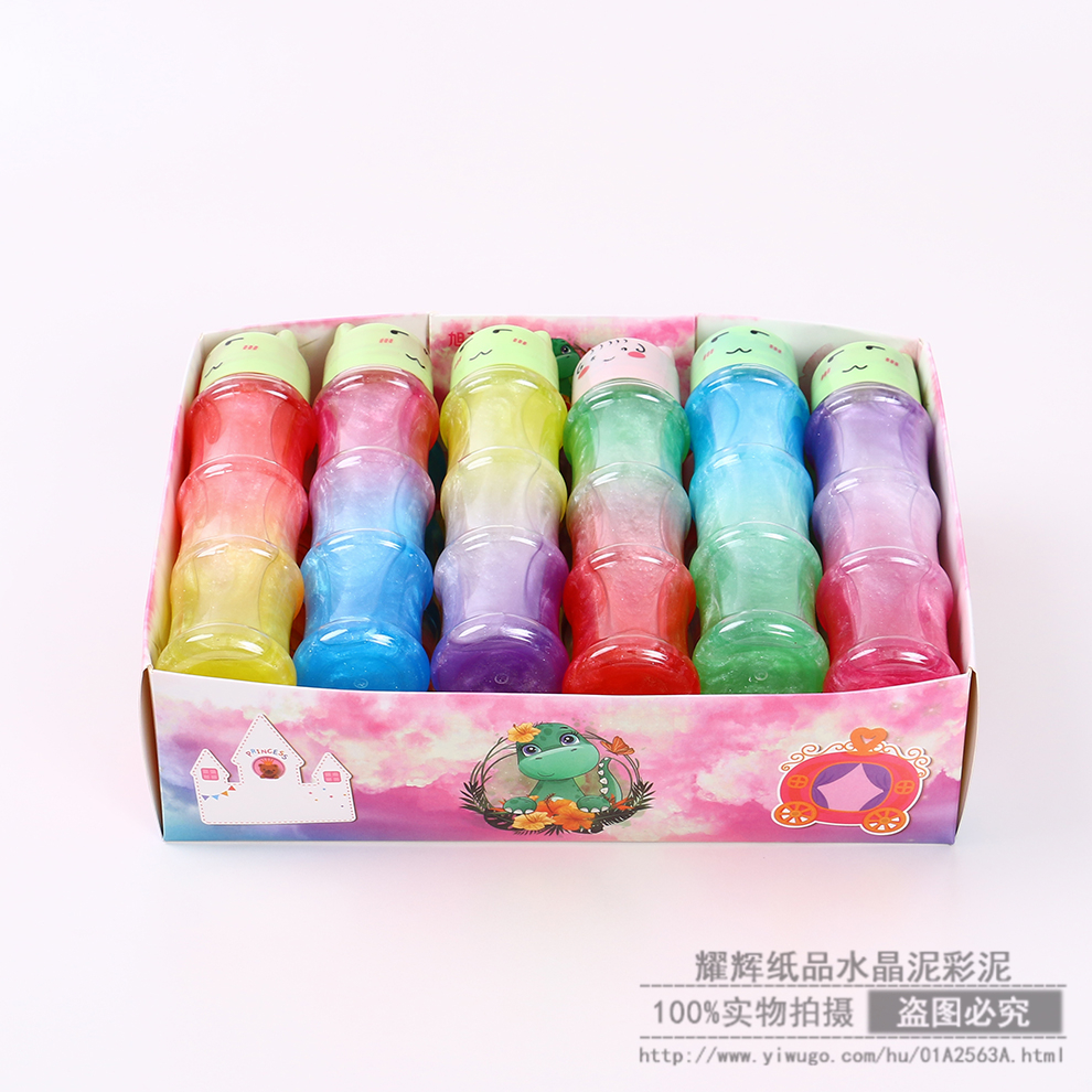 Crystal Mud Slim Plasticine Plasticene Bulk Clay Safety Environmental Protection Colored Clay Transparent Material Children&#039;s Toys