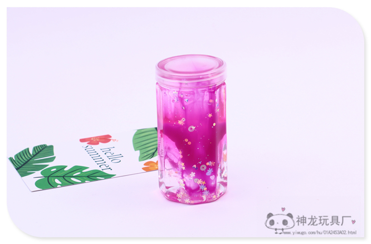 Factory Direct Sales Colorful Sequins Canned Crystal Clay Children's DIY Toy Set Clay Lime Plasticine