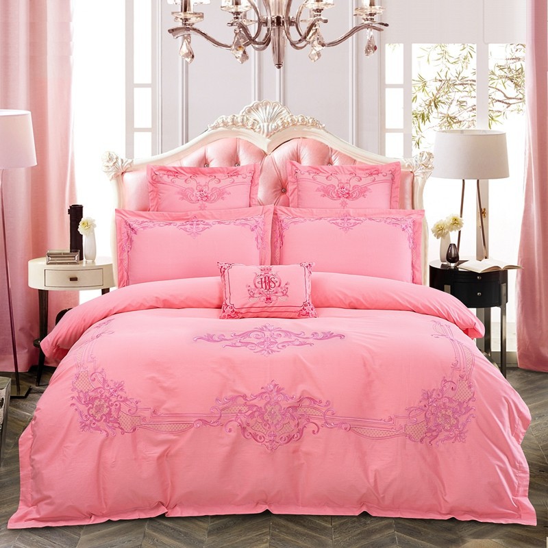 Wedding bedding Wedding Four-Piece Set Bright Red Six-Piece Wedding Bedding Bed Sheet Cover Match Sets