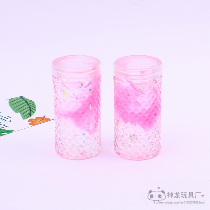 Fun Decompression Mud Stamp Mud Eight-Color Set Lime Foaming Glue Transparent Jelly Plasticine Crystal Mud