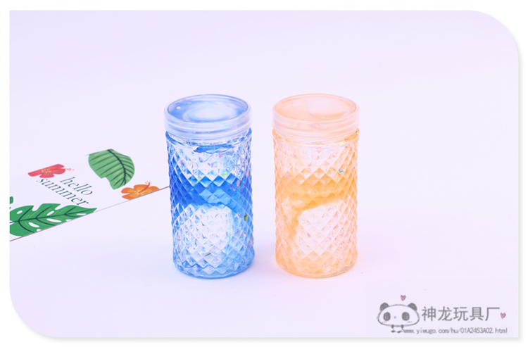 Fun Decompression Mud Stamp Mud Eight-Color Set Lime Foaming Glue Transparent Jelly Plasticine Crystal Mud