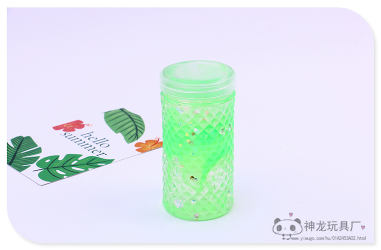Fun Decompression Mud Stamp Mud Eight-Color Set Lime Foaming Glue Transparent Jelly Plasticine Crystal Mud