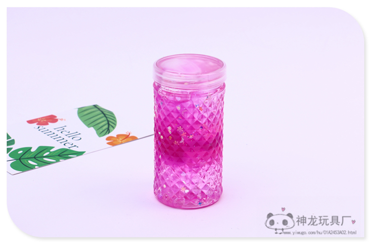 Fun Decompression Mud Stamp Mud Eight-Color Set Lime Foaming Glue Transparent Jelly Plasticine Crystal Mud