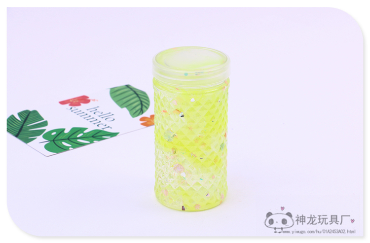 Fun Decompression Mud Stamp Mud Eight-Color Set Lime Foaming Glue Transparent Jelly Plasticine Crystal Mud