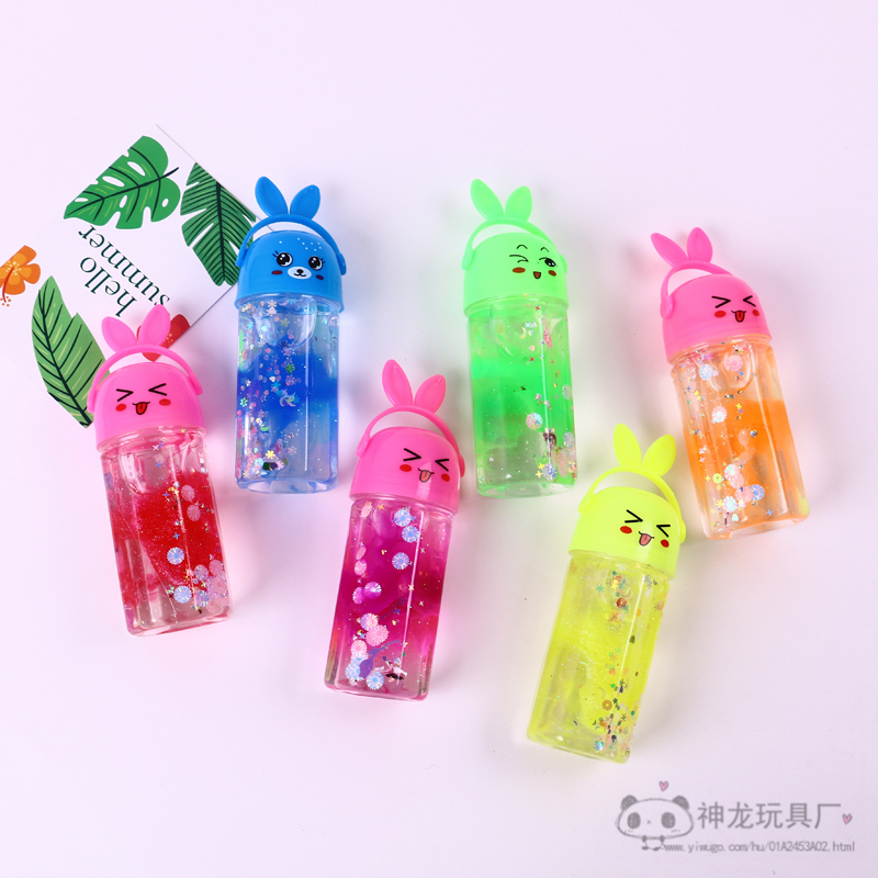 Cute Cartoon Expression Transparent Canned Crystal Clay Children&#039;s DIY Toy Set Clay Lime Plasticine