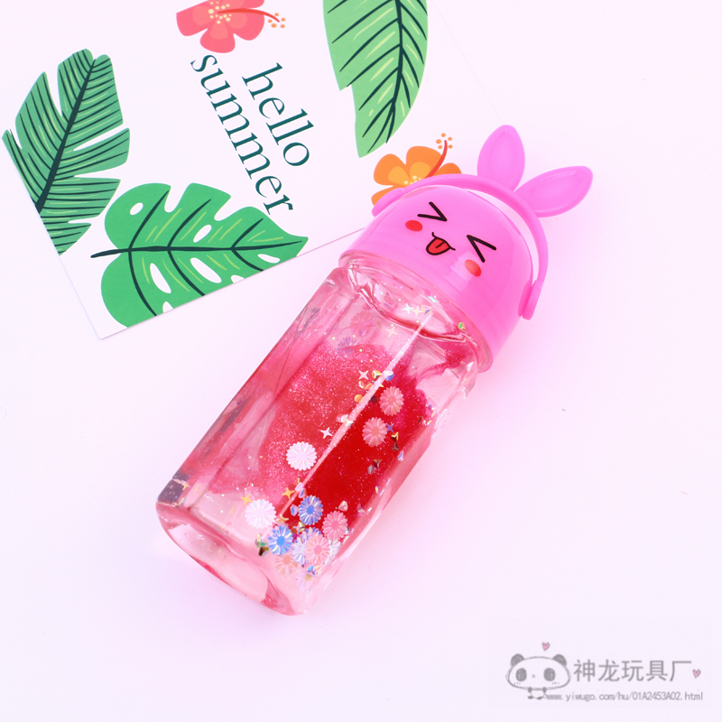 Cute Cartoon Expression Transparent Canned Crystal Clay Children&#039;s DIY Toy Set Clay Lime Plasticine