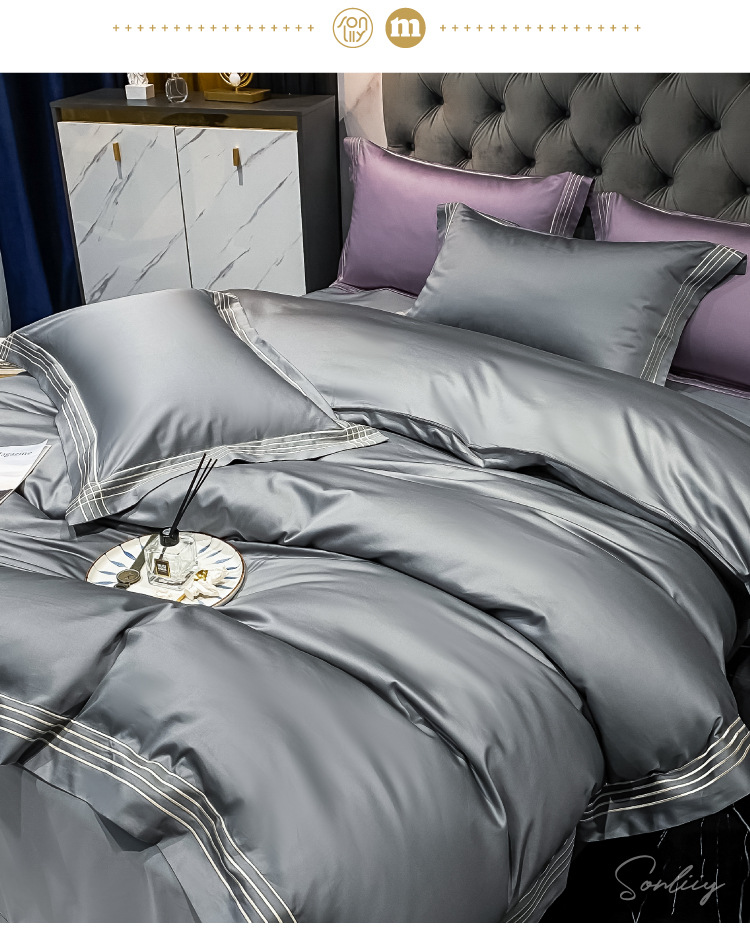 Set Wedding 100S All Cotton Pure Cotton New Wedding Celebration Quilt Happy Quilt High-End Wedding Room Wedding bedding