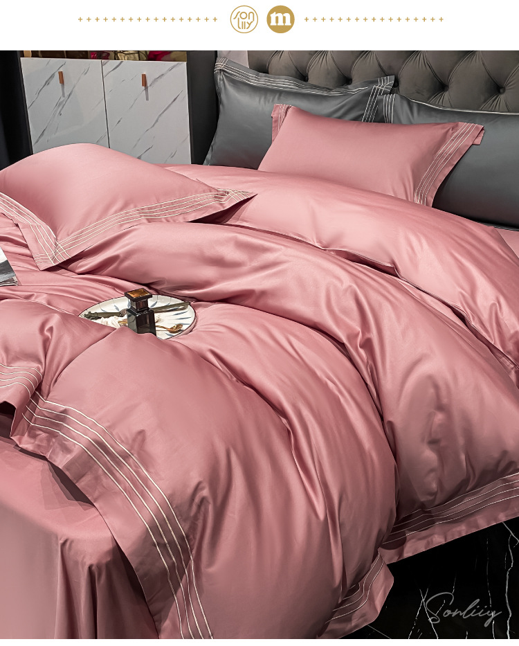 Set Wedding 100S All Cotton Pure Cotton New Wedding Celebration Quilt Happy Quilt High-End Wedding Room Wedding bedding