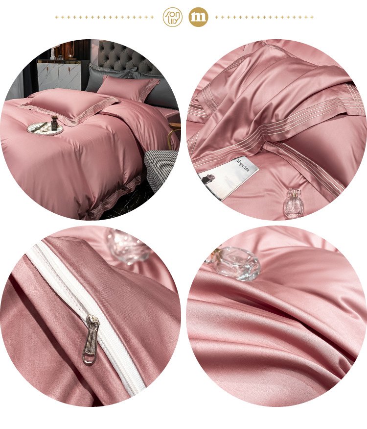Set Wedding 100S All Cotton Pure Cotton New Wedding Celebration Quilt Happy Quilt High-End Wedding Room Wedding bedding