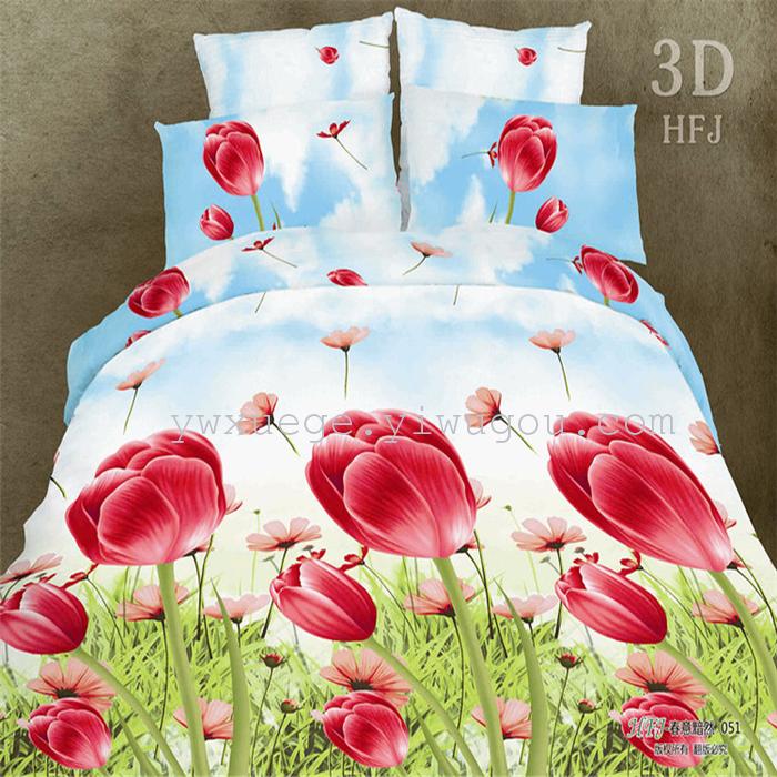 Snow pigeon home textiles autumn/winter set of four new super soft warm Kiss Liv velvet wedding bedding set of factory outlets