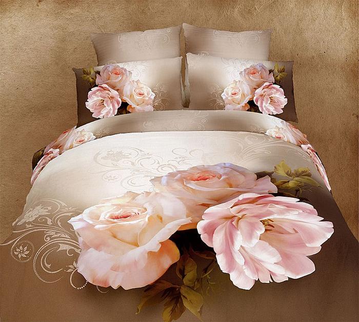 3D painting floral cotton four set elegant wedding bedding factory outlets selling roses bedding 3D painting floral cotton four set elegant wedding bedding factory outlets selling roses bedding