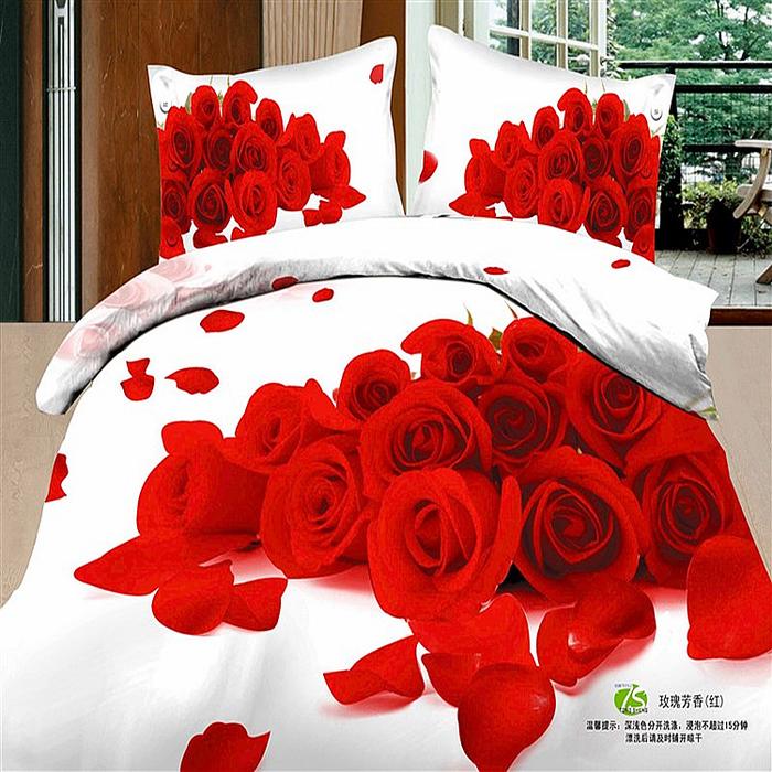 3D painting floral cotton four set elegant wedding bedding factory outlets selling roses bedding 3D painting floral cotton four set elegant wedding bedding factory outlets selling roses bedding