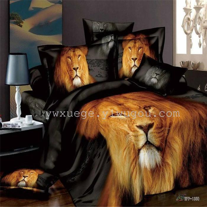 Wedding bedding set of four 133*72 high count and high density of four sets of 100% cotton cotton four set bed sheets, flower type