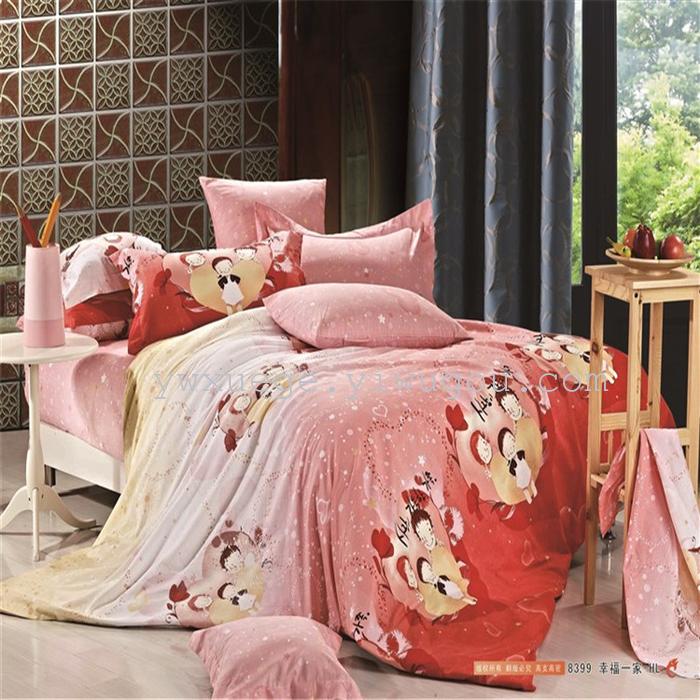 Four sets of four sets of 100% wedding bedding cotton reactive printing good permeability factory direct vision phantom of the Opera Four sets of four sets of 100% wedding bedding cotton reactive printing good permeability factory direct vision phantom of the Opera