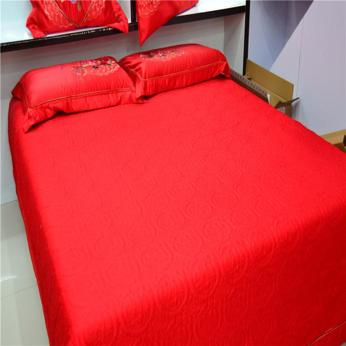 YWXUEG Home textile bridal satin jacquard bedding four wedding bedding series