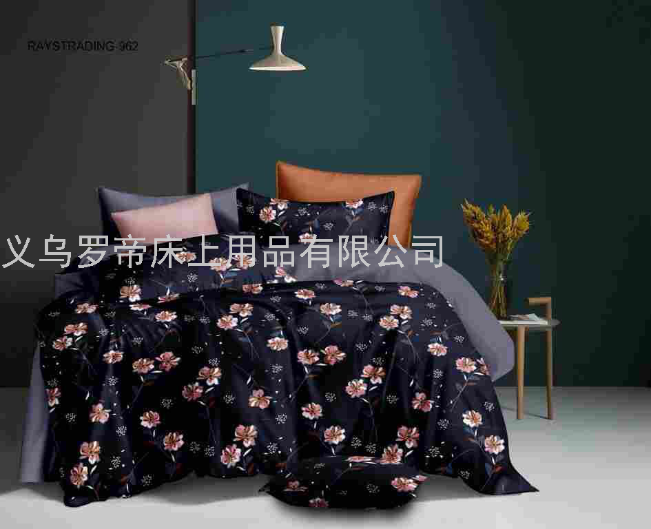 Four-Piece Set All Cotton Pure Cotton Wedding Ceremony Bed Sheets Quilt Cover Wedding Bedding Retro Style 4-Piece Set