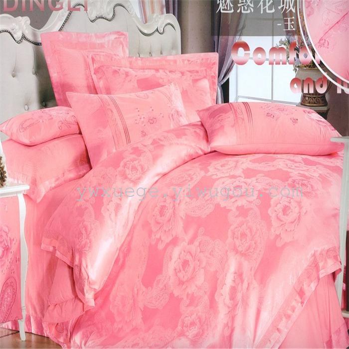 Silver pigeon home textiles four sets of luxury wedding bedding sets factory direct