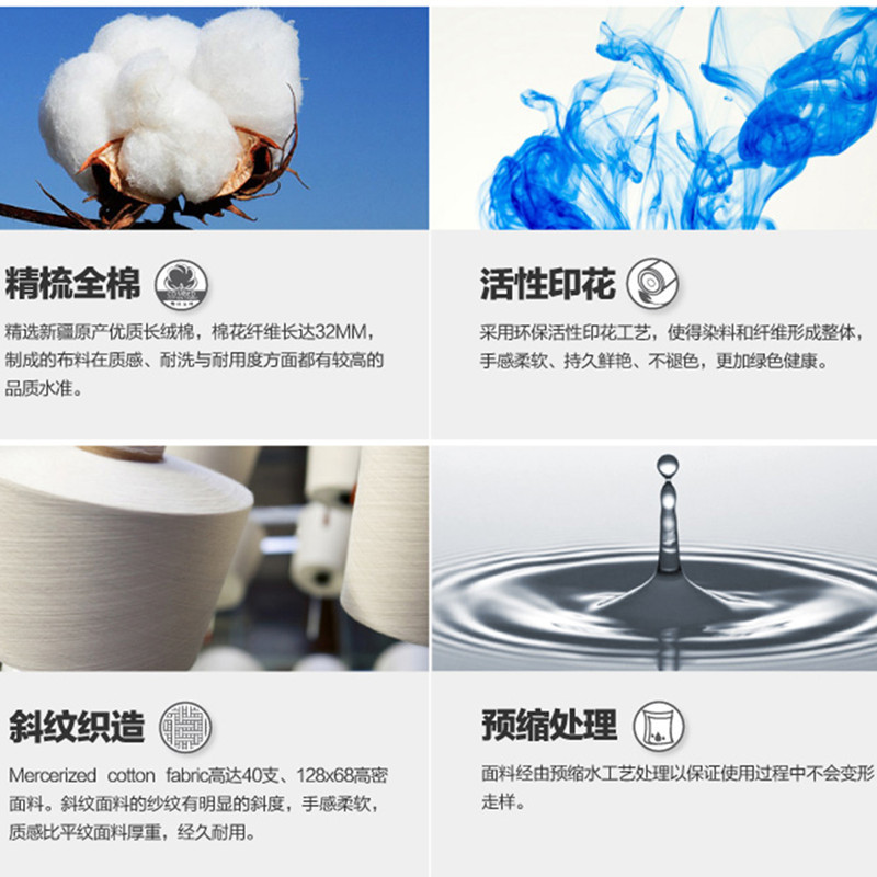 Yiwu snow pigeon home textile tiansi cotton satin jacquard three or four sets of wedding bedding set new style