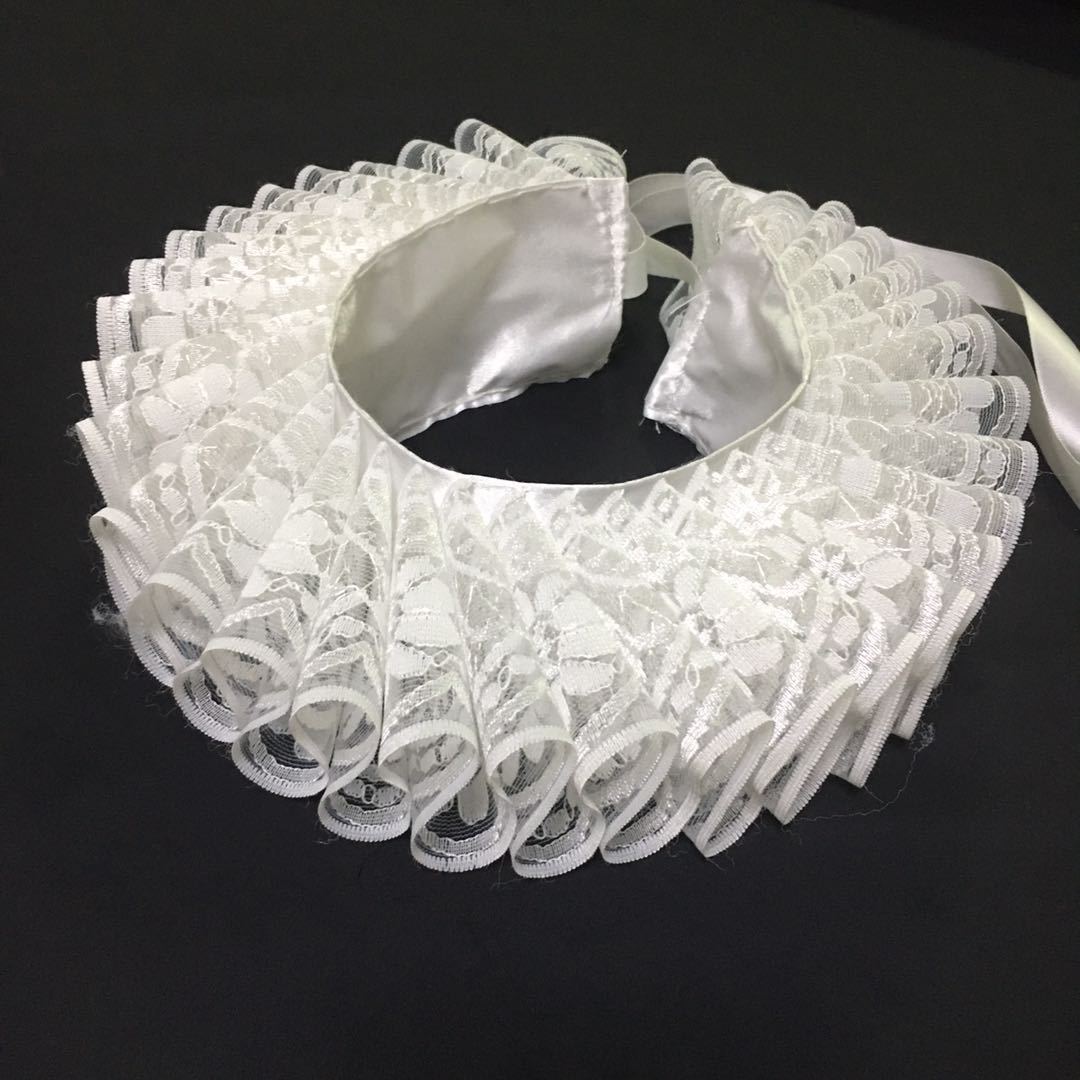 Classic New Style Handmade Ruff Collar Fake Collar Drama Stage Modeling Wedding Photo Photography Props Classic New Style Handmade Ruff Collar Fake Collar Drama Stage Modeling Wedding Photo Photography Props