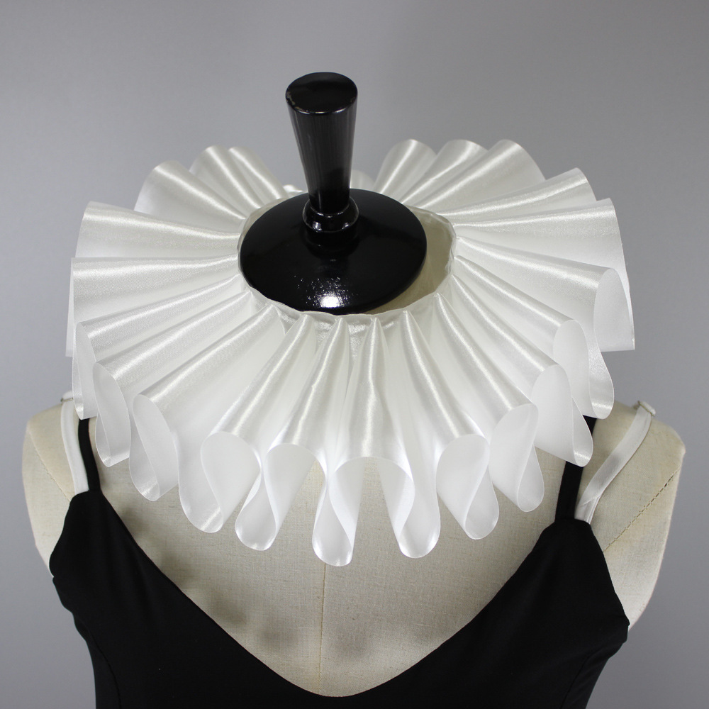 Classic New Style Handmade Ruff Collar Fake Collar Drama Stage Modeling Wedding Photo Photography Props Classic New Style Handmade Ruff Collar Fake Collar Drama Stage Modeling Wedding Photo Photography Props