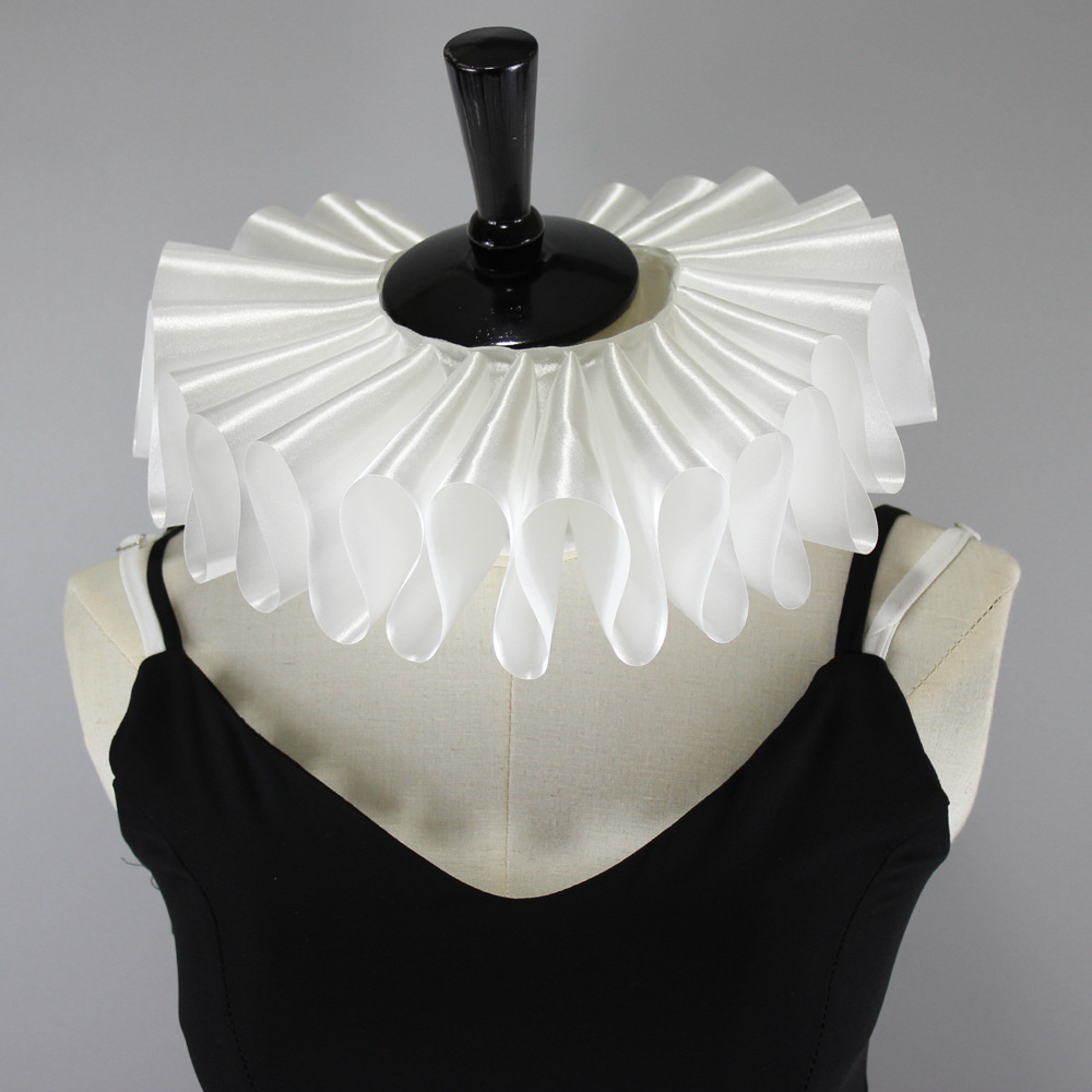 Classic New Style Handmade Ruff Collar Fake Collar Drama Stage Modeling Wedding Photo Photography Props Classic New Style Handmade Ruff Collar Fake Collar Drama Stage Modeling Wedding Photo Photography Props
