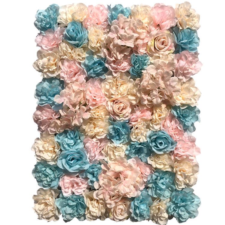 Background TikTok Same Style Flower Wall Photography Props Fake Flower Decoration Silk Flower Wedding Background