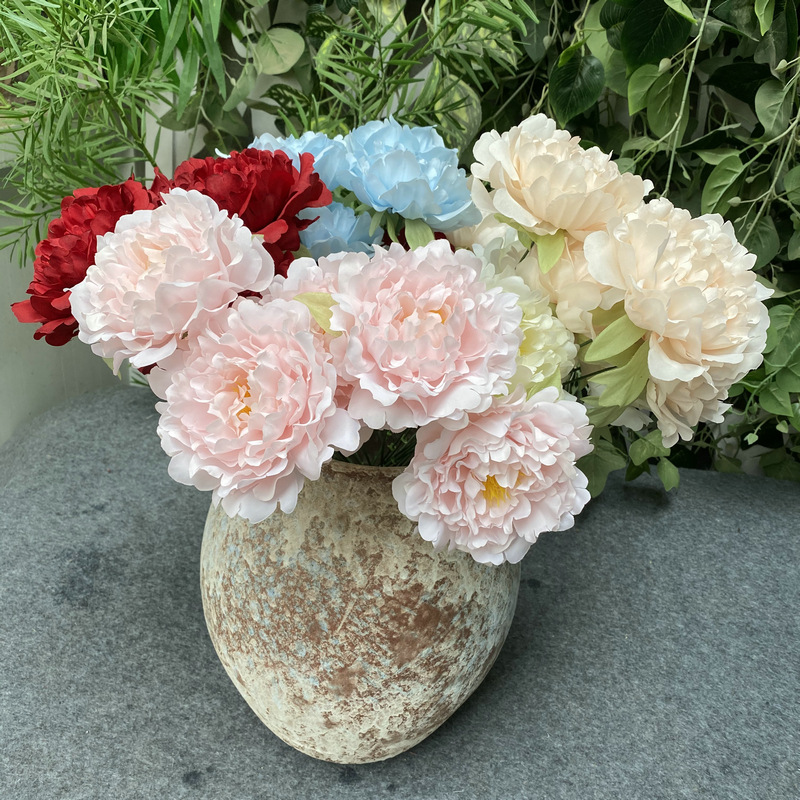 No. 5 Set Peony Wedding Hall Arch Road Lead Shooting Props Fake Wedding flower No. 5 Set Peony Wedding Hall Arch Road Lead Shooting Props Fake Wedding flower