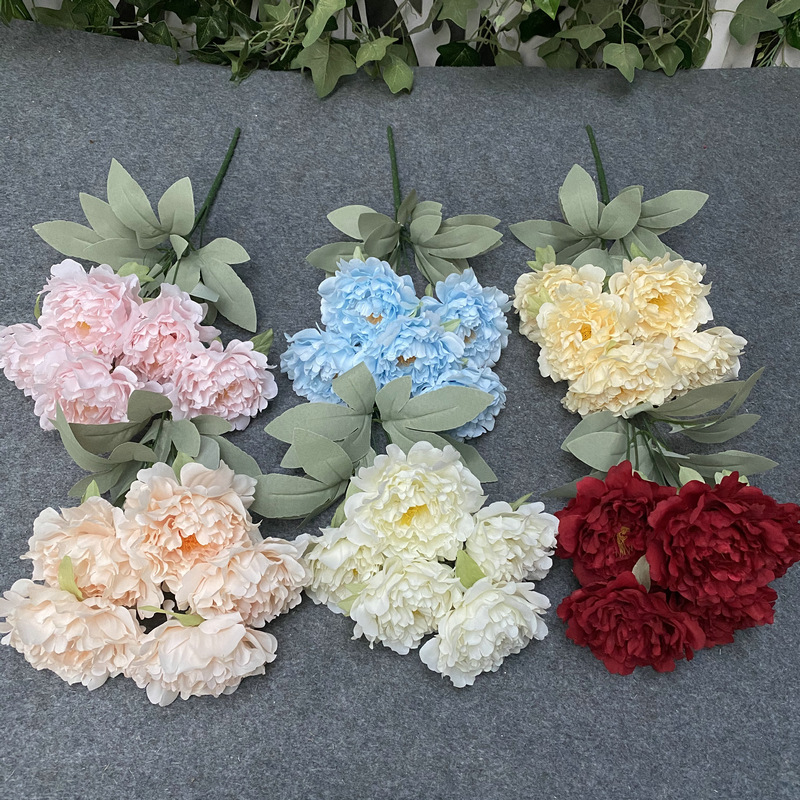 No. 5 Set Peony Wedding Hall Arch Road Lead Shooting Props Fake Wedding flower No. 5 Set Peony Wedding Hall Arch Road Lead Shooting Props Fake Wedding flower