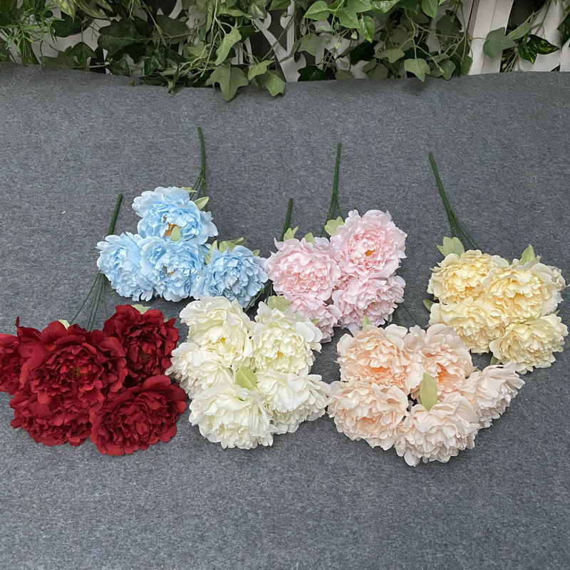 No. 5 Set Peony Wedding Hall Arch Road Lead Shooting Props Fake Wedding flower No. 5 Set Peony Wedding Hall Arch Road Lead Shooting Props Fake Wedding flower