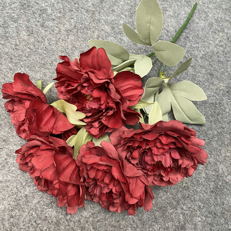 No. 5 Set Peony Wedding Hall Arch Road Lead Shooting Props Fake Wedding flower No. 5 Set Peony Wedding Hall Arch Road Lead Shooting Props Fake Wedding flower
