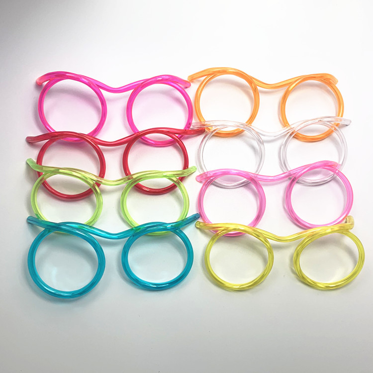 Funny Eye Straw Wedding Game Props Fun Children DIY Glasses Straw Factory Wholesale