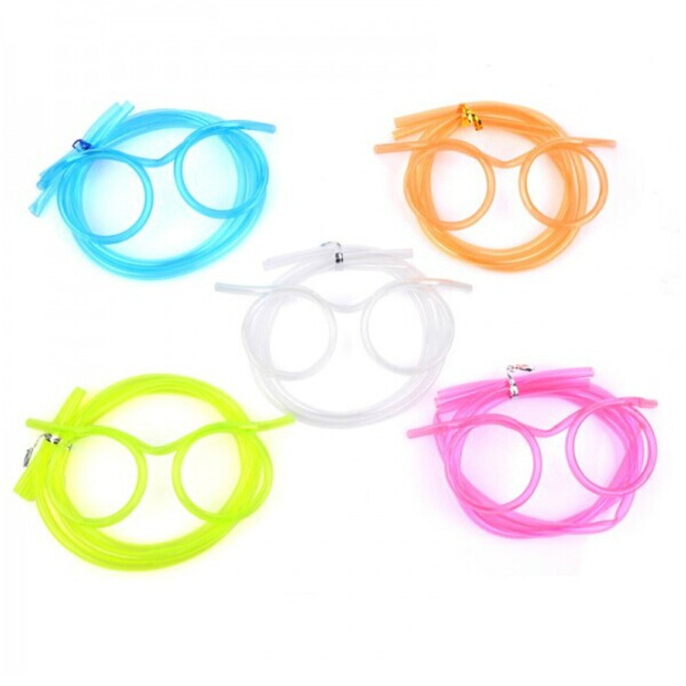 Funny Eye Straw Wedding Game Props Fun Children DIY Glasses Straw Factory Wholesale