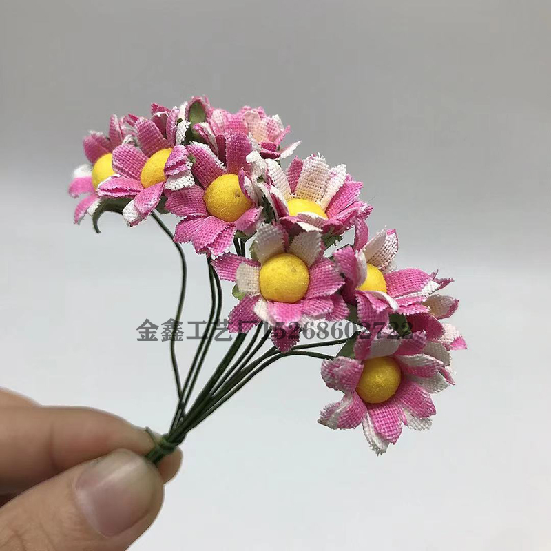 Silk Daisy Artificial Flower Bouquet Multicolor Daisy Wedding Flower Decoration Scrapbooking Fake Rose Flower