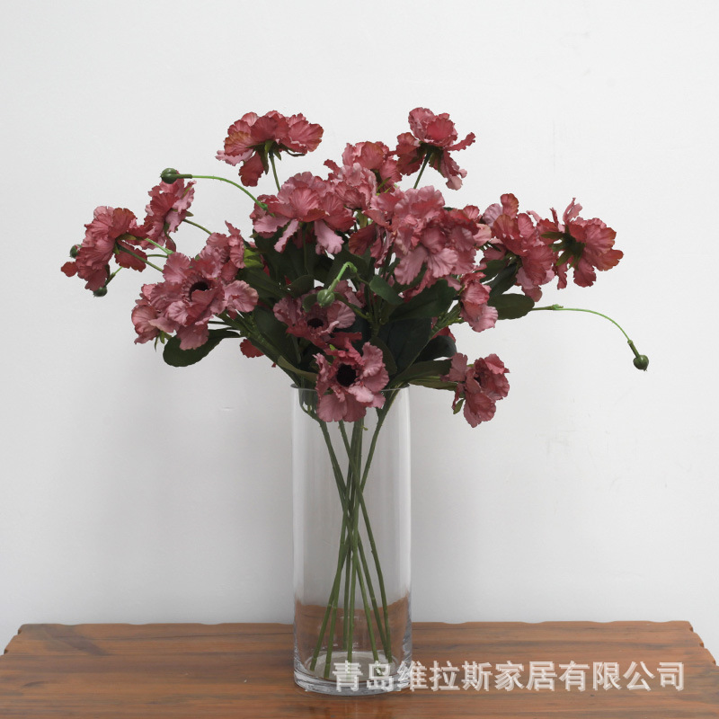 Flower Wedding Flower Bouquet Fake Flower Wild Chrysanthemum Photography Props Silk Flower Huafeng Chrysanthemum