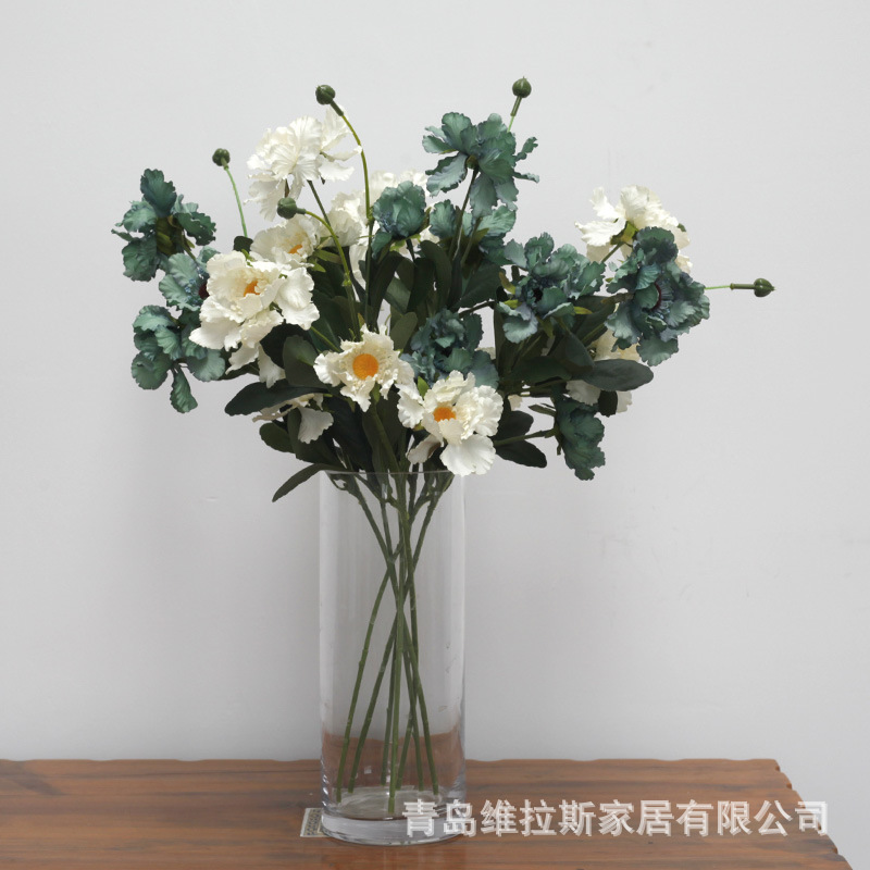 Flower Wedding Flower Bouquet Fake Flower Wild Chrysanthemum Photography Props Silk Flower Huafeng Chrysanthemum