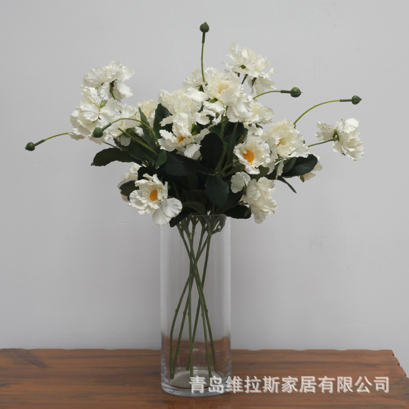 Flower Wedding Flower Bouquet Fake Flower Wild Chrysanthemum Photography Props Silk Flower Huafeng Chrysanthemum