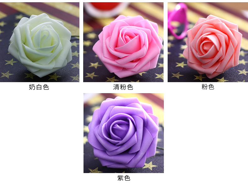 Factory Wholesale 8cm Artificial PE Rose Foamflower Wedding Flower Arch Bridal Bouquet Wedding Candies Box Floral Ball Bouquet