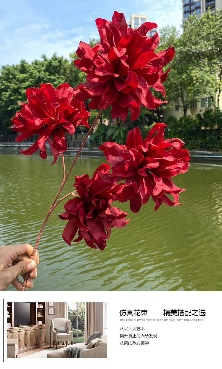 Multicolor Catalan Emulational Flower Decoration Living Room Vase Dining Table Ornamental Flower Wedding Flower Bridal Bouquet Wedding Decoration