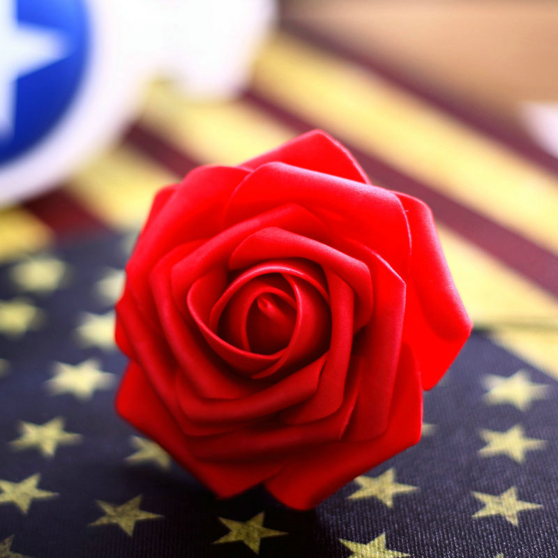 Factory Wholesale 8cm Artificial PE Rose Foamflower Wedding Flower Arch Bridal Bouquet Wedding Candies Box Floral Ball Bouquet