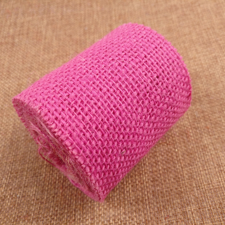Colorful Real Burlap Roll Handmade DIY Gift Gift Box Wedding Flower Shop Christmas Product Colorful Real Burlap Roll Handmade DIY Gift Gift Box Wedding Flower Shop Christmas Product