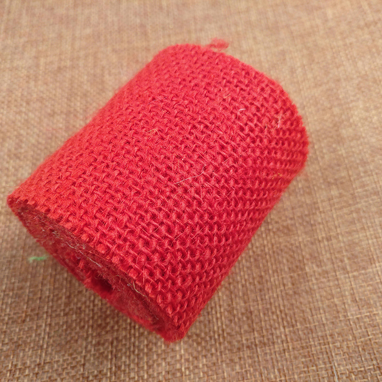 Colorful Real Burlap Roll Handmade DIY Gift Gift Box Wedding Flower Shop Christmas Product Colorful Real Burlap Roll Handmade DIY Gift Gift Box Wedding Flower Shop Christmas Product