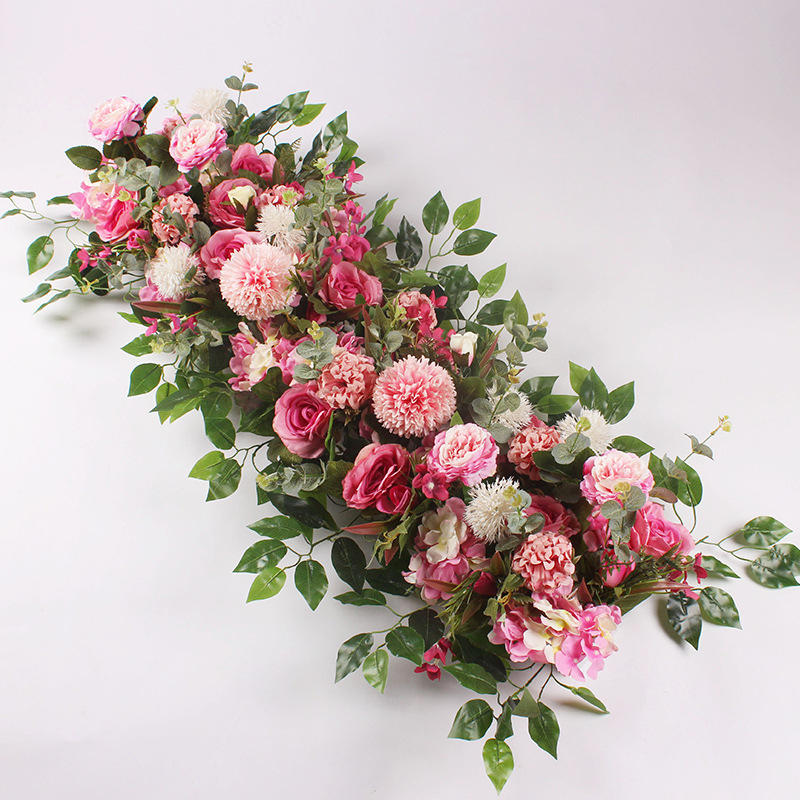 New Wedding Flower Row Wedding Stage Background Wall Decoration Decorative Flowers Outdoor Wedding flower