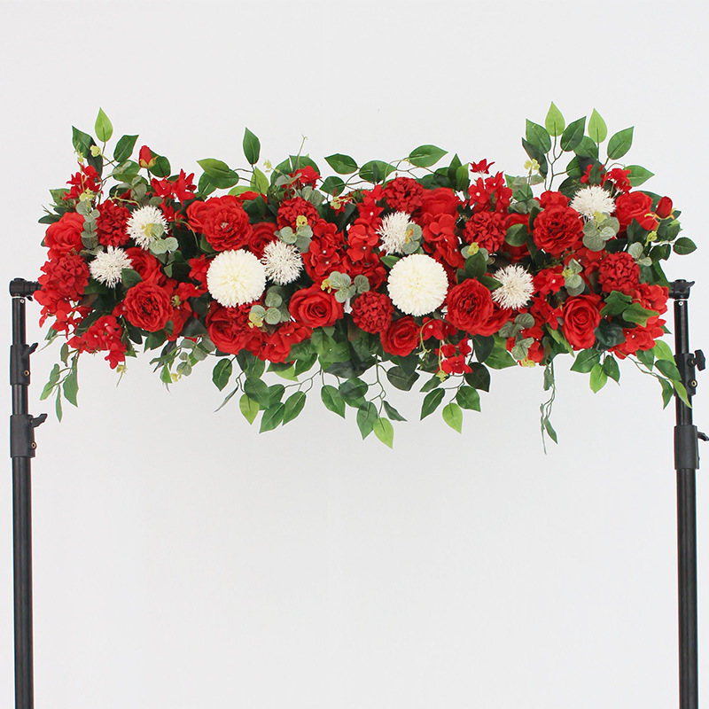 New Wedding Flower Row Wedding Stage Background Wall Decoration Decorative Flowers Outdoor Wedding flower