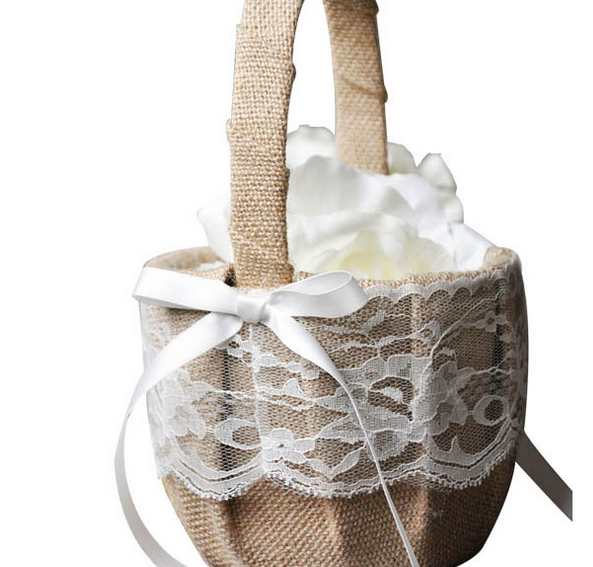 Factory Direct Sales Bridal Basket Wedding Flower Baskets Stable Supply Wholesale Customization