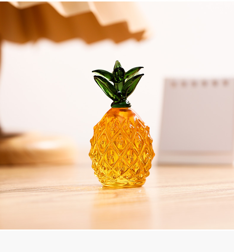 Citrine Pineapple Decoration Summer Romantic TV Cabinet Hallway Living Room Study Wedding Gift Handicraft Wholesale