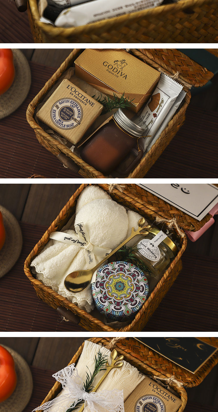 Mori Style Knitted Basket Gift Box Wedding Gift Bridesmaid Bridesmaid Practical Guest Return Gift Set Small Gift Mori Style Knitted Basket Gift Box Wedding Gift Bridesmaid Bridesmaid Practical Guest Return Gift Set Small Gift