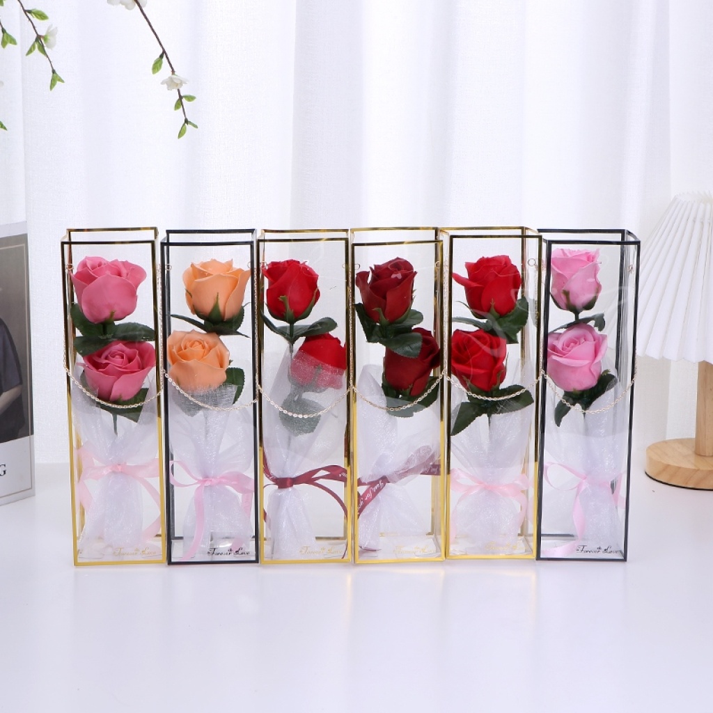 Qixi Teacher Christmas Valentine's Day Decoration Craft Simulation Soap Rose Cross-Border E-Commerce Wedding Gift Box Qixi Teacher Christmas Valentine's Day Decoration Craft Simulation Soap Rose Cross-Border E-Commerce Wedding Gift Box