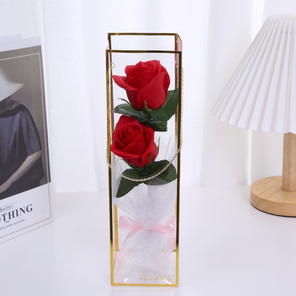 Qixi Teacher Christmas Valentine's Day Decoration Craft Simulation Soap Rose Cross-Border E-Commerce Wedding Gift Box Qixi Teacher Christmas Valentine's Day Decoration Craft Simulation Soap Rose Cross-Border E-Commerce Wedding Gift Box