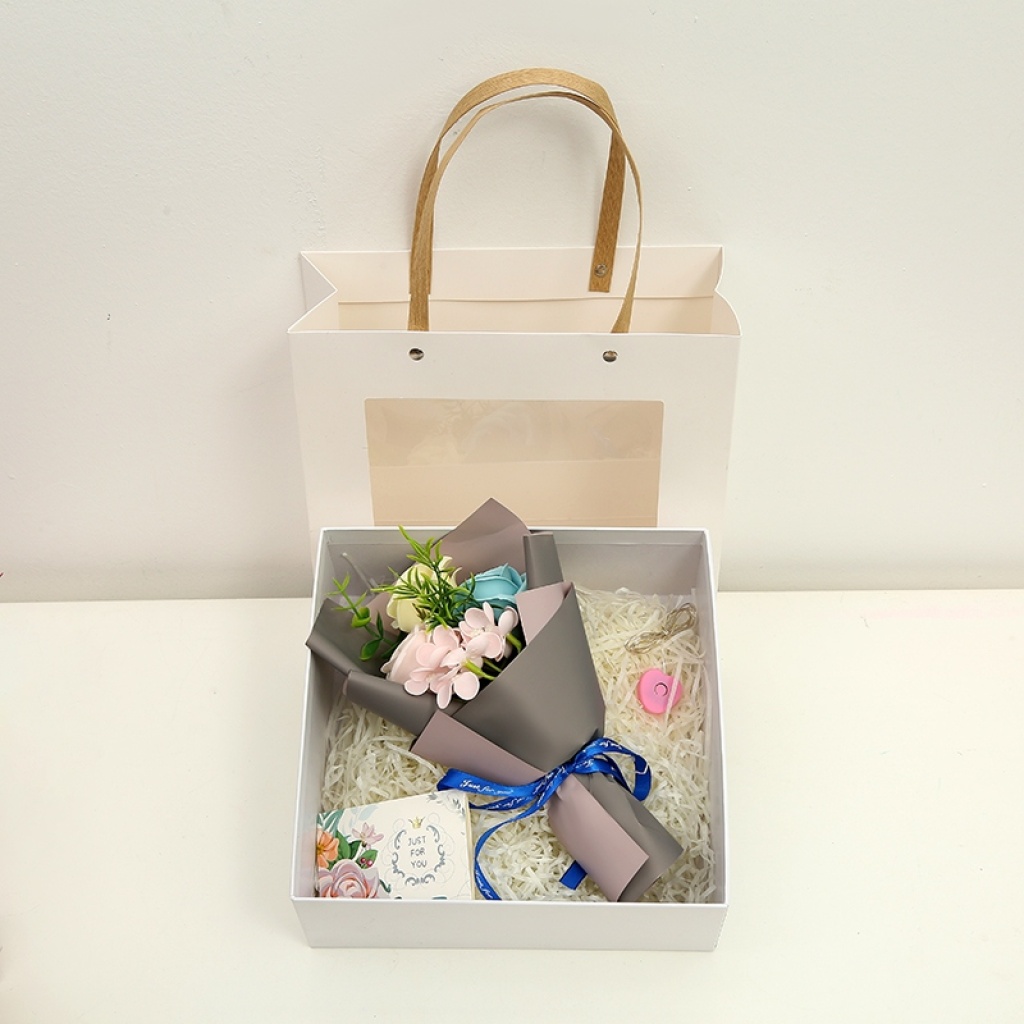 Holiday Rose Gift Box Wedding Gift Soap Soap Flower Lover Teacher's Day Craft Gift LED Light Greeting Card Holiday Rose Gift Box Wedding Gift Soap Soap Flower Lover Teacher's Day Craft Gift LED Light Greeting Card